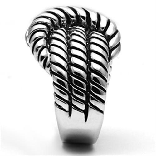 Rhodium Brass Ring with No Stone