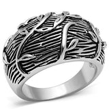 Rhodium Brass Ring with No Stone
