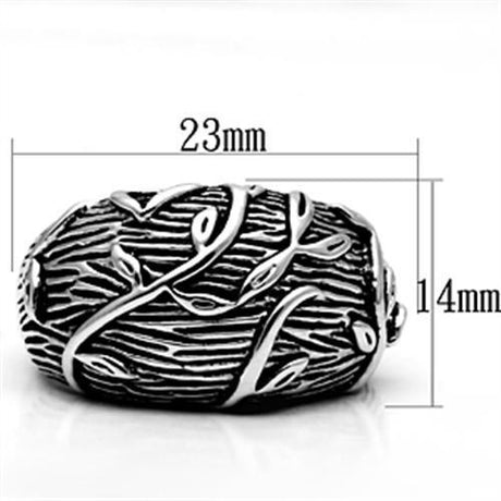 Rhodium Brass Ring with No Stone