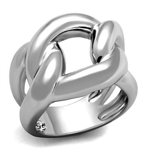 Rhodium Brass Ring with No Stone