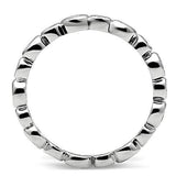 Rhodium Brass Ring with AAA Grade CZ  in Clear