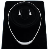 Rhodium Brass Jewelry Sets with AAA Grade CZ  in Clear