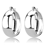 Rhodium Brass Earrings with No Stone