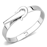 Rhodium Brass Bangle with No Stone