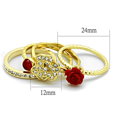 Gold Brass Ring with Synthetic Synthetic Stone in Siam