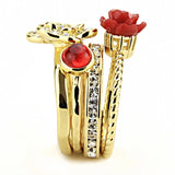 Gold Brass Ring with Synthetic Synthetic Stone in Siam