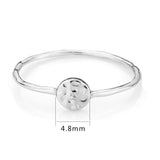 Rhodium Brass Ring with AAA Grade CZ in Clear