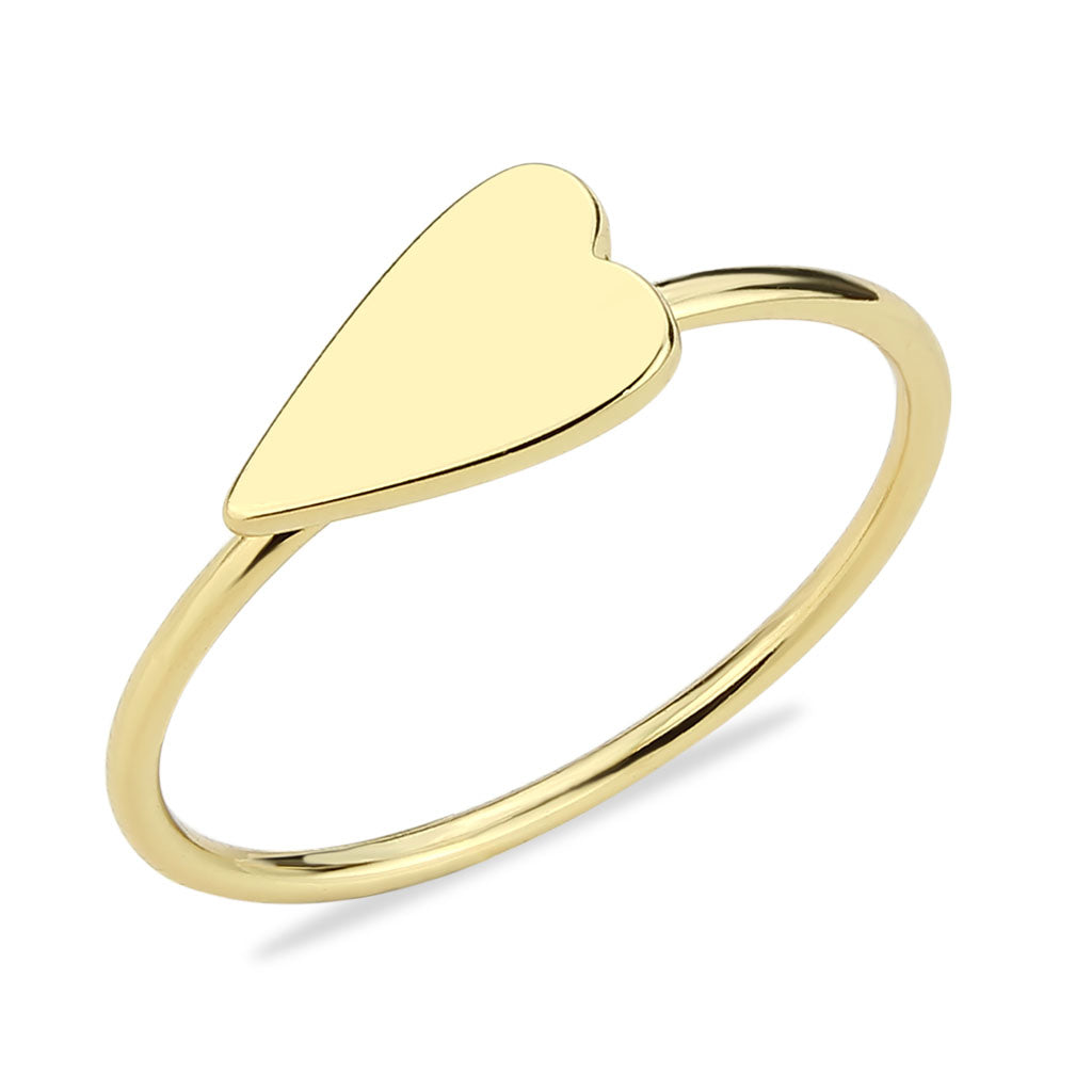 Flash Gold Brass Ring with No Stone in No Stone