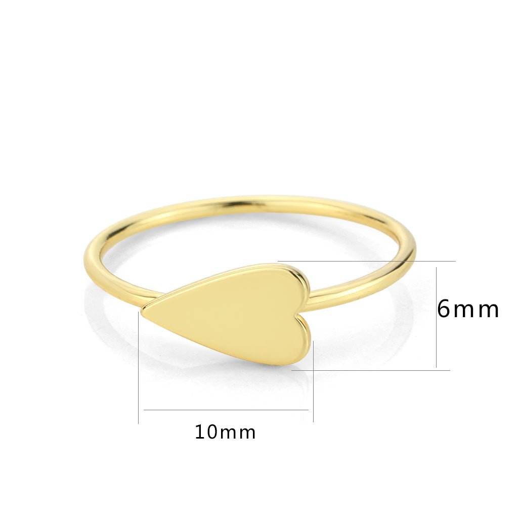Flash Gold Brass Ring with No Stone in No Stone