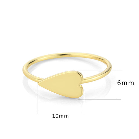 Flash Gold Brass Ring with No Stone in No Stone