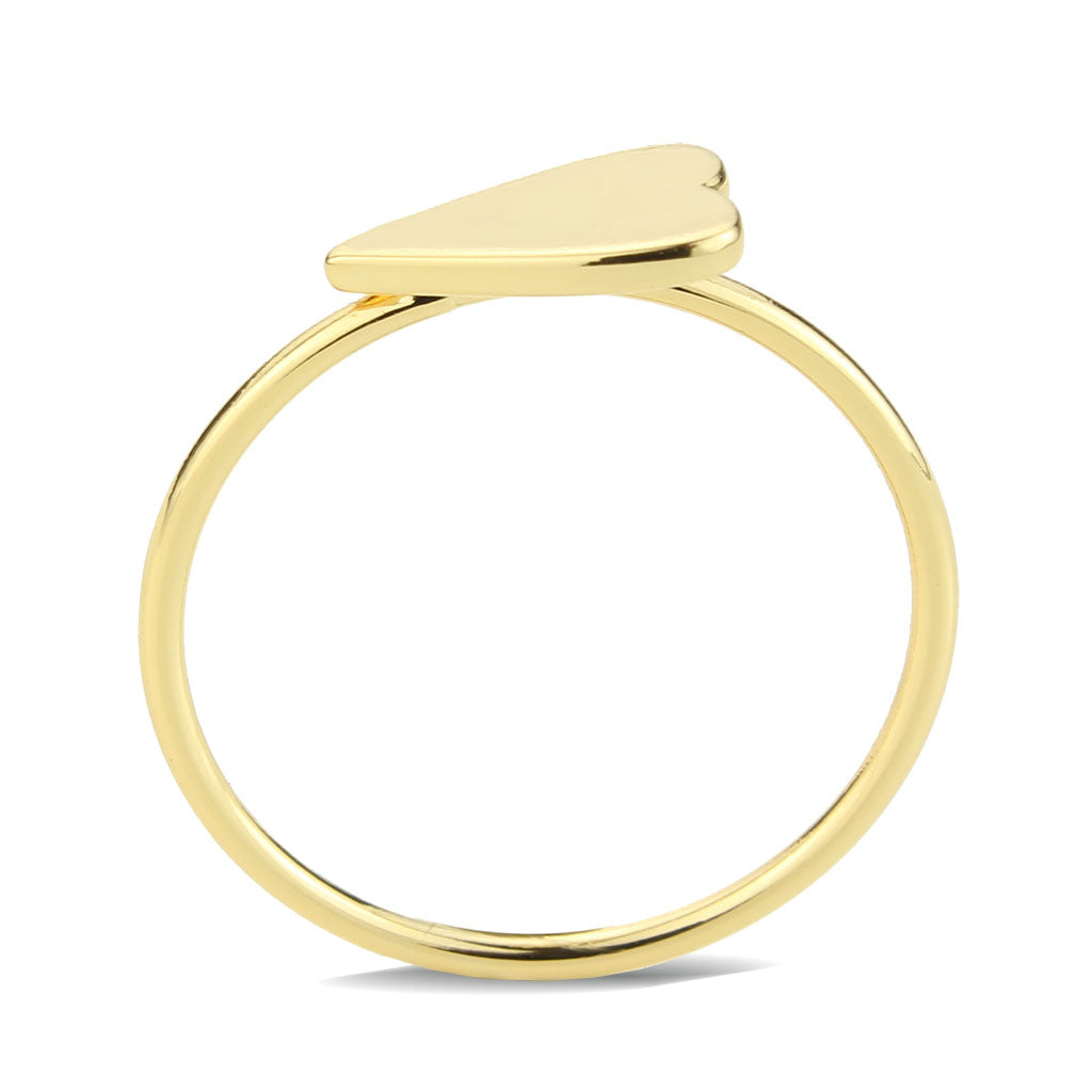 Flash Gold Brass Ring with No Stone in No Stone