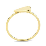 Flash Gold Brass Ring with No Stone in No Stone