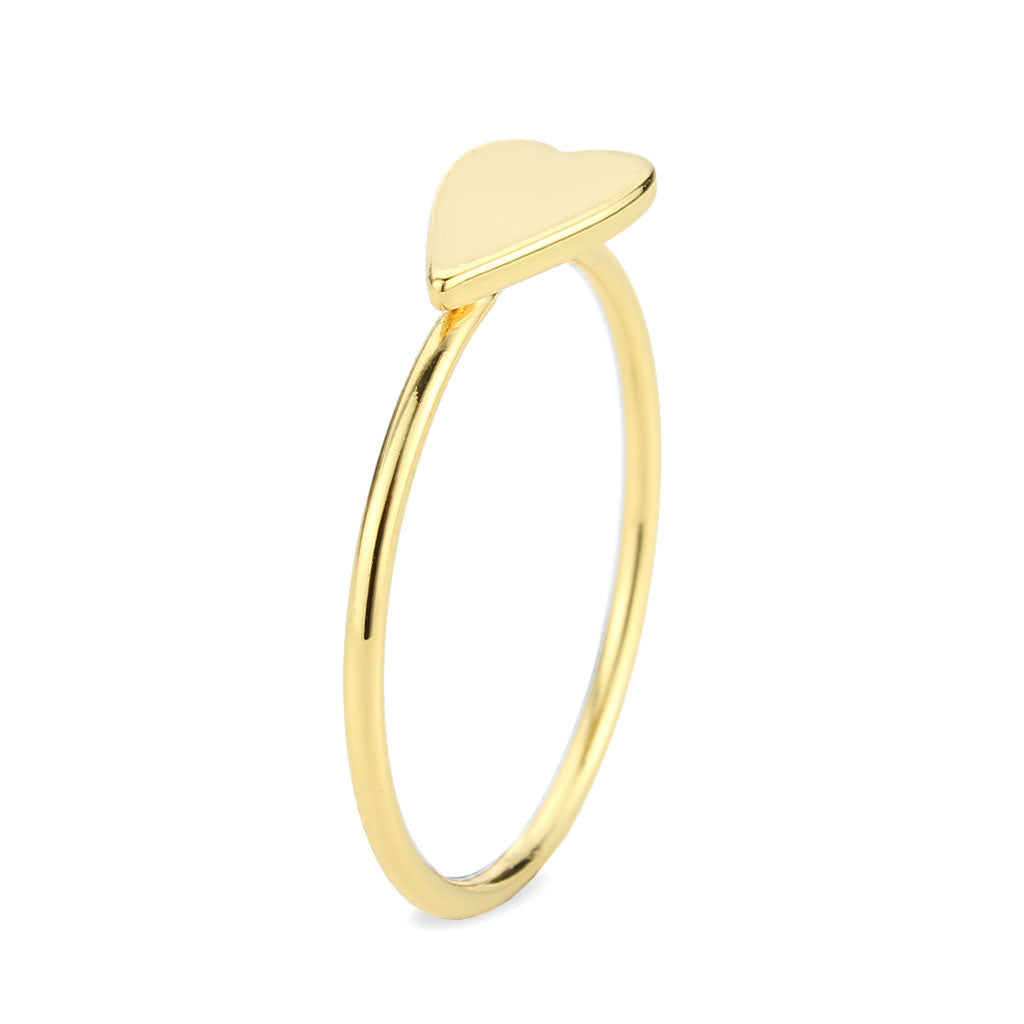 Flash Gold Brass Ring with No Stone in No Stone