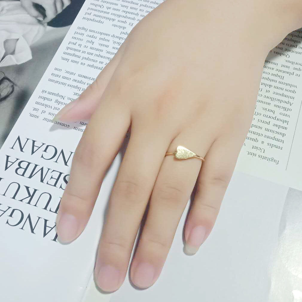 Flash Gold Brass Ring with No Stone in No Stone