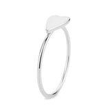 Rhodium Brass Ring with No Stone in No Stone