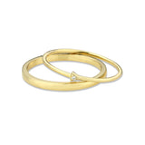 Flash Gold Brass Ring with AAA Grade CZ in Clear