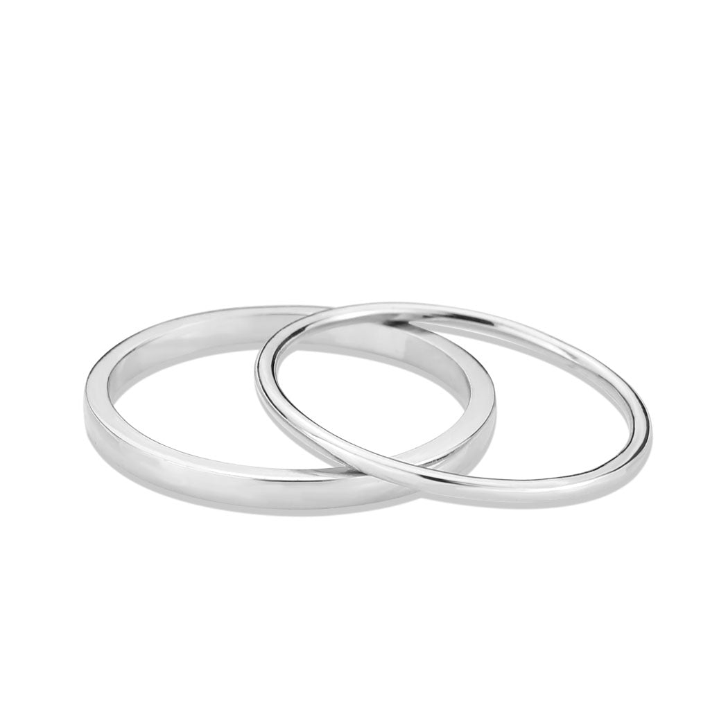Rhodium Brass Ring with No Stone in No Stone