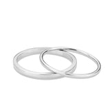 Rhodium Brass Ring with No Stone in No Stone