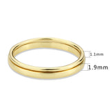 Flash Gold Brass Ring with No Stone in No Stone