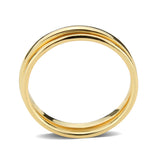 Flash Gold Brass Ring with No Stone in No Stone
