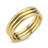 Flash Gold Brass Ring with No Stone in No Stone