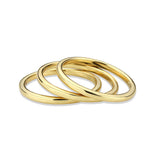Flash Gold Brass Ring with No Stone in No Stone