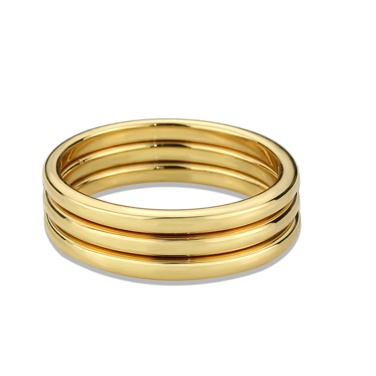 Flash Gold Brass Ring with No Stone in No Stone