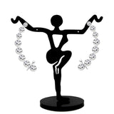 High polished (no plating) Stainless Steel Earring with Top Grade Crystal in Clear