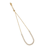 Rose Gold Brass Bracelet with AAA Grade CZ in Clear