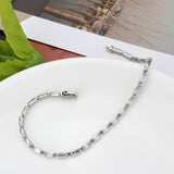 Rhodium Brass Bracelet with AAA Grade CZ in Clear