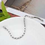 Rhodium Brass Bracelet with AAA Grade CZ in Clear