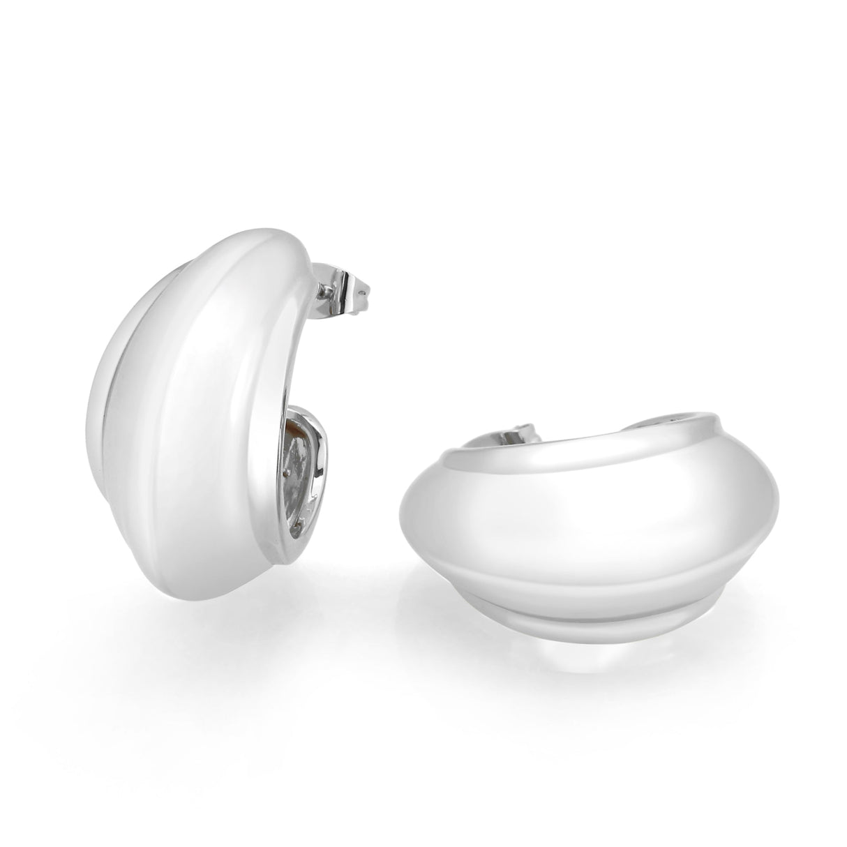 Imitation Rhodium Brass Earring with NoStone in No Stone