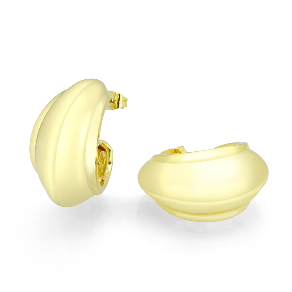 Flash Gold Brass Earring with NoStone in No Stone