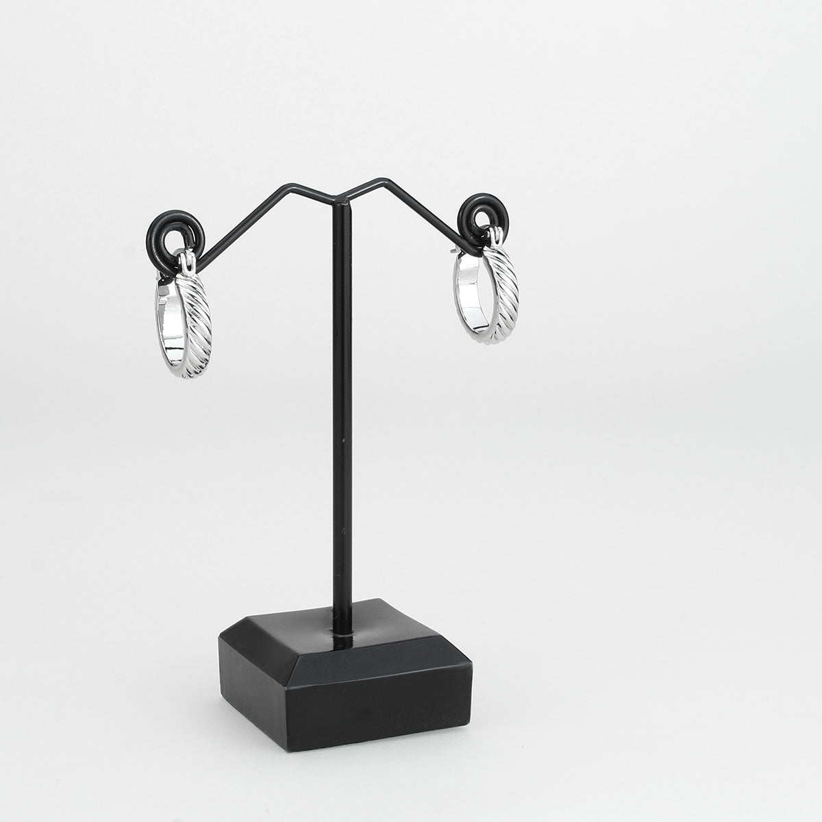 Imitation Rhodium Brass Earring with NoStone in No Stone