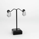 Imitation Rhodium Brass Earring with Synthetic in White
