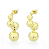 Flash Gold Brass Earring with NoStone in No Stone
