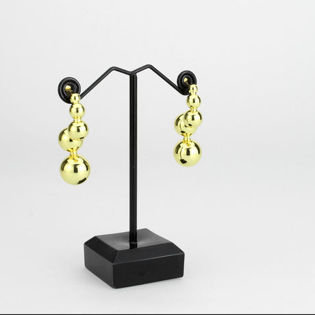 Flash Gold Brass Earring with NoStone in No Stone