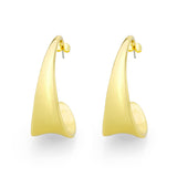 Flash Gold Brass Earring with NoStone in No Stone