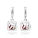 Imitation Rhodium Brass Earring with AAA Grade CZ in MultiColor