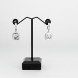 Imitation Rhodium Brass Earring with AAA Grade CZ in MultiColor