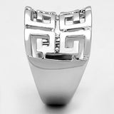 Rhodium Brass Ring with No Stone