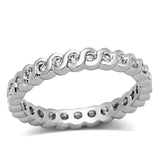 Rhodium Brass Ring with AAA Grade CZ  in Clear