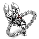 Rhodium Brass Ring with Top Grade Crystal  in Siam