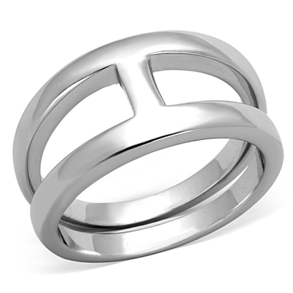 Rhodium Brass Ring with No Stone