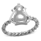 Rhodium Brass Ring with No Stone