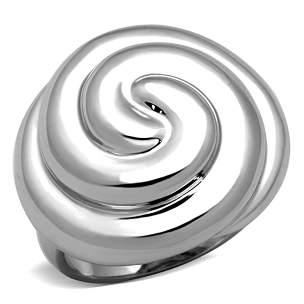 Rhodium Brass Ring with No Stone