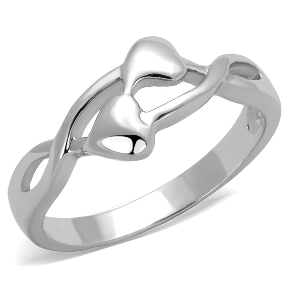 Rhodium Brass Ring with No Stone