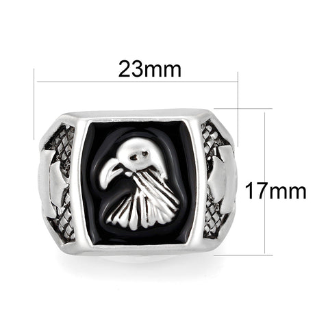 Rhodium Plated  Brass Ring with  No Stone