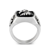 Rhodium Plated  Brass Ring with  No Stone