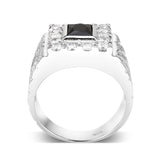 Sterling Silver   Ring with AAA Grade CZ   High Polished(No Plated)